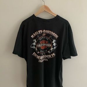 90s Harley Davidson oversized t shirt logo indiana